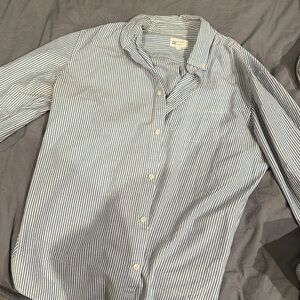 Striped button down shirt